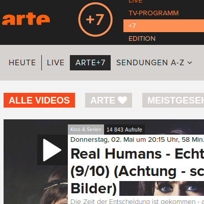 Arte programm heute